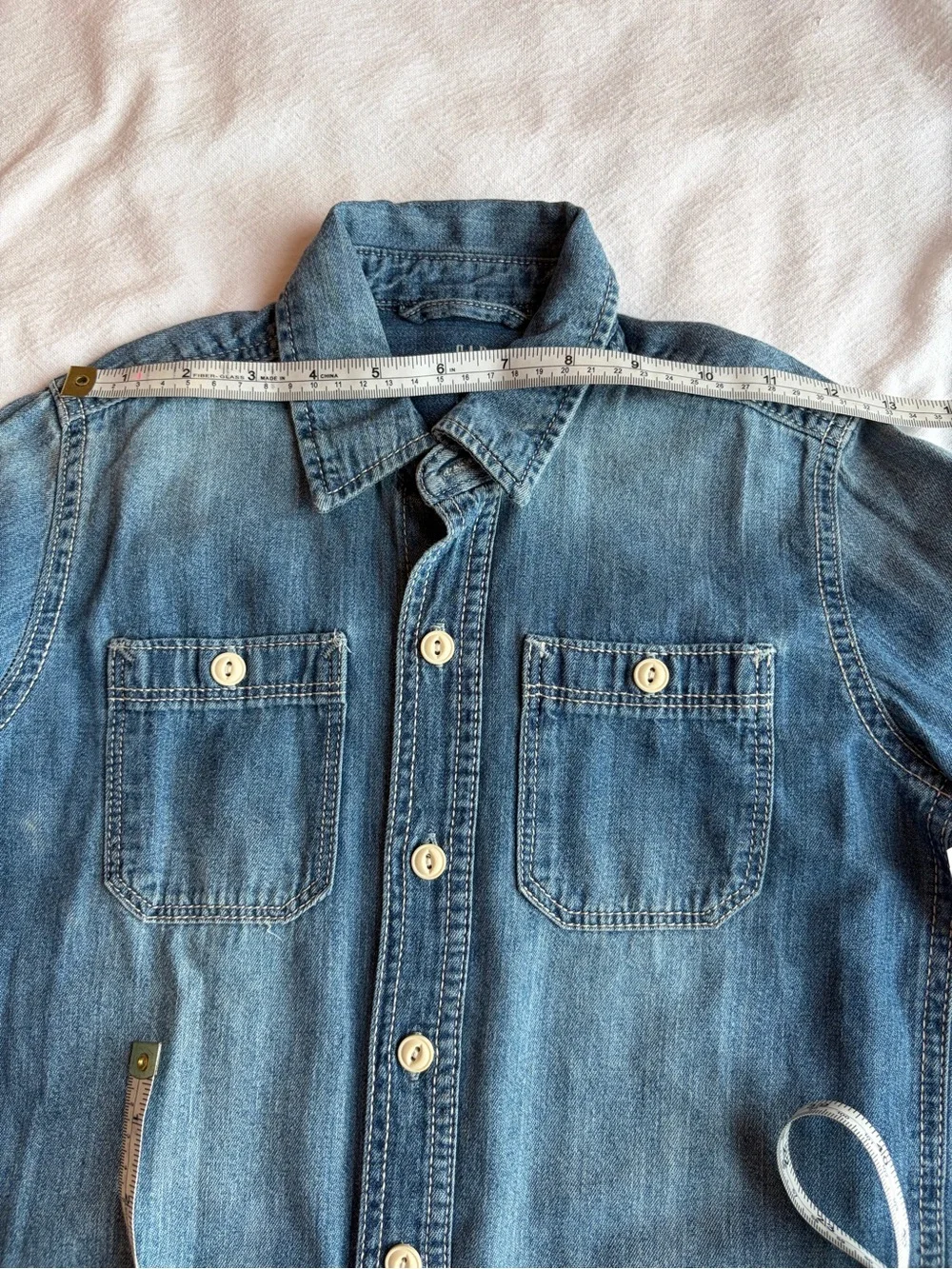 GAP Denim Button-Up Jacket size small kids , in Light Blue